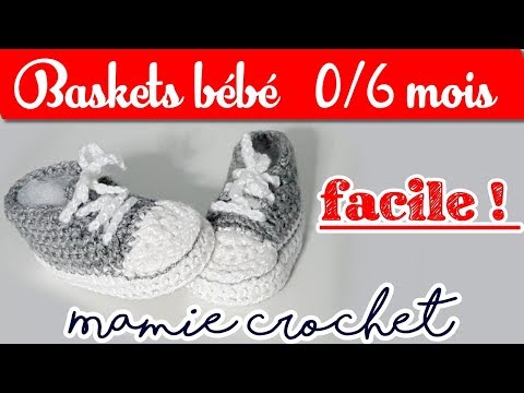 Pas à pas Basket pour bébé de 0 à 6 mois facile et rapide au crochet  @MamieCrochet - YouTube