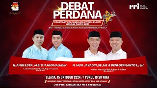 Debat Perdana Pasangan Calon Bupati \u0026 Wakil Bupati Kolaka Tahun 2024
