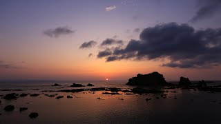 @岩森 Japan 1minute Travel 青森 深浦 大岩（AOMORI Fukaura）日本海に