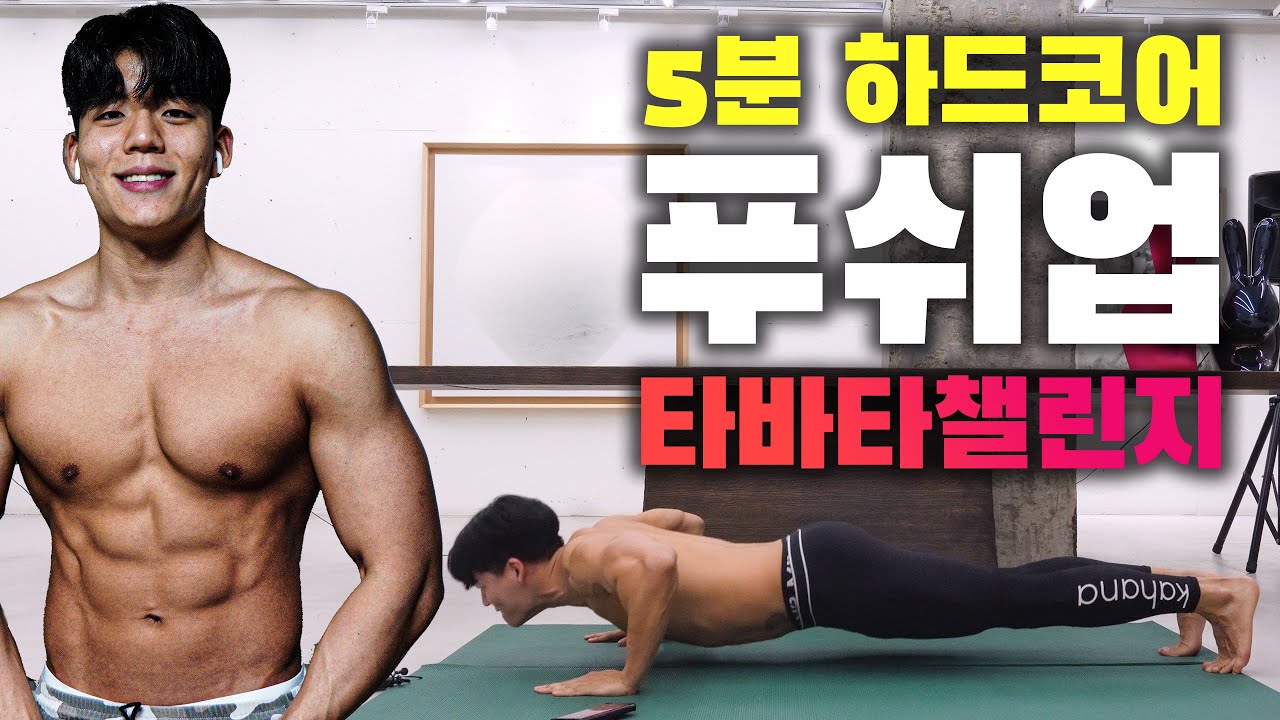 Lv.5.5 이거 깨면 푸쉬업 고수 인정임 (푸쉬업타바타)