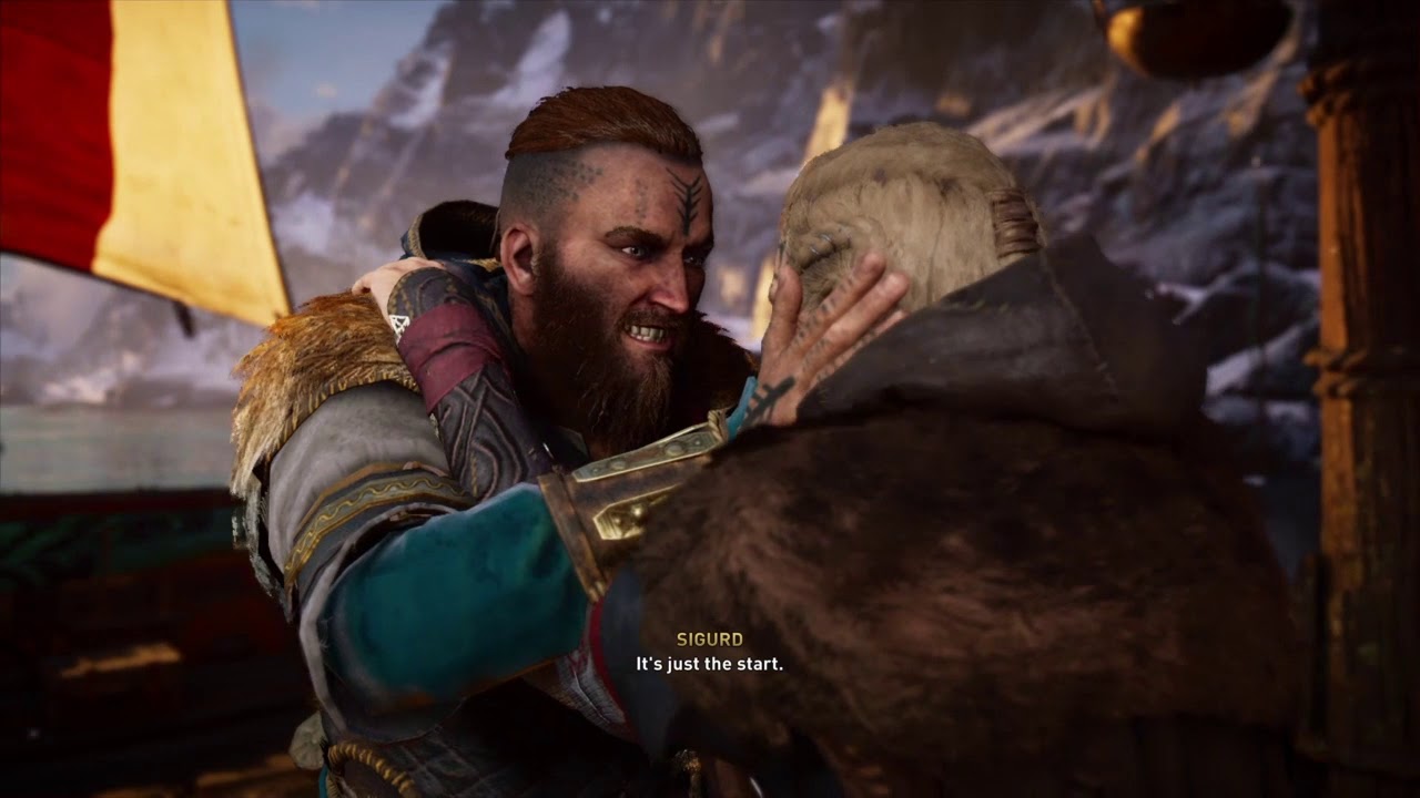 AC Valhalla PS4: Sigurd returns home.