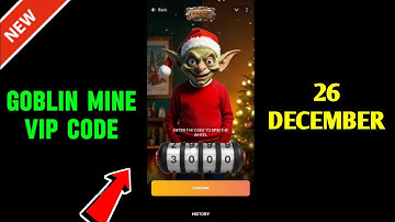 26 December Goblin Mine Game Code | Goblin Mine Game VIP Code | Goblin Mine Game 26 December Code