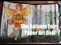 The Autumn Fairy Paper Art Doll