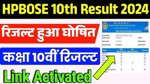 HPBOSE 10th Result 2024 Kaise Dekhe ? How to Check HPBOSE 10th Result 2024 ? Himachal Board Result