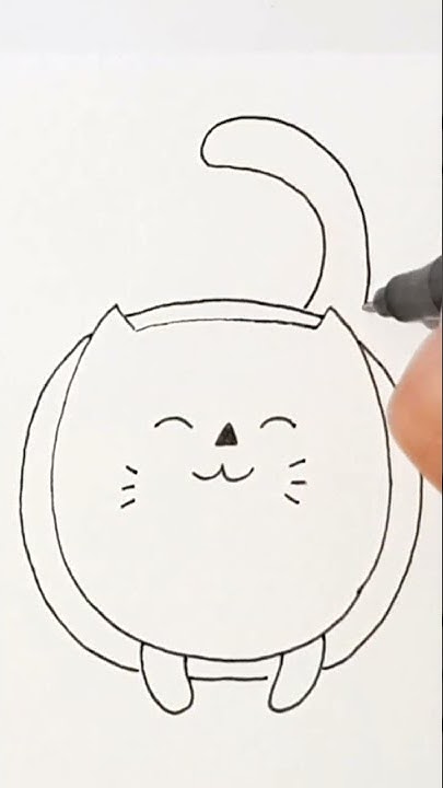 Draw A Cute Cat painting YouTube draw-a-cute-cat-painting-youtube