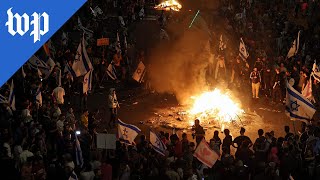 Israelis protest after Netanyahu fires defense minister