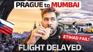 Leaving Europe Behind 💔 Prague to Mumbai via Abu Dhabi | Etihad First Flight ✈️ 
