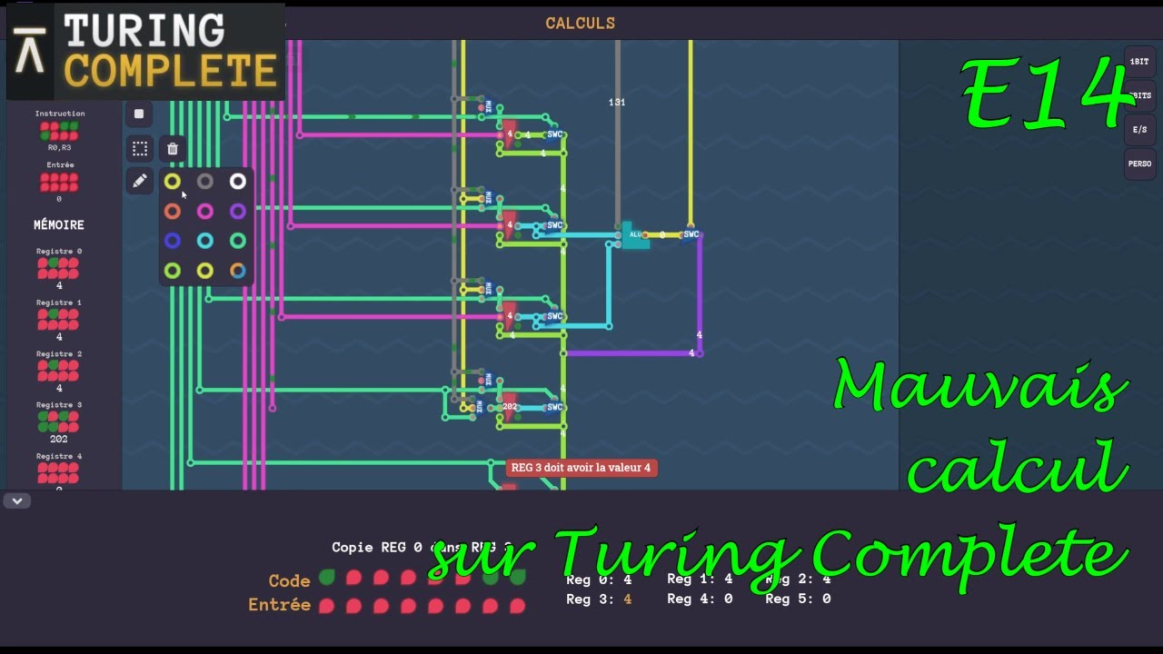 Mauvais calcul | Turing Complete [FR] E14 - YouTube
