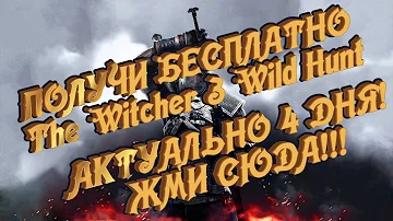 Получи бесплатно The Witcher 3, официальная игра, быстрее пока не прикрыли!