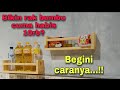 Cara membuat rak bumbu dapur menggunakan kayu palet