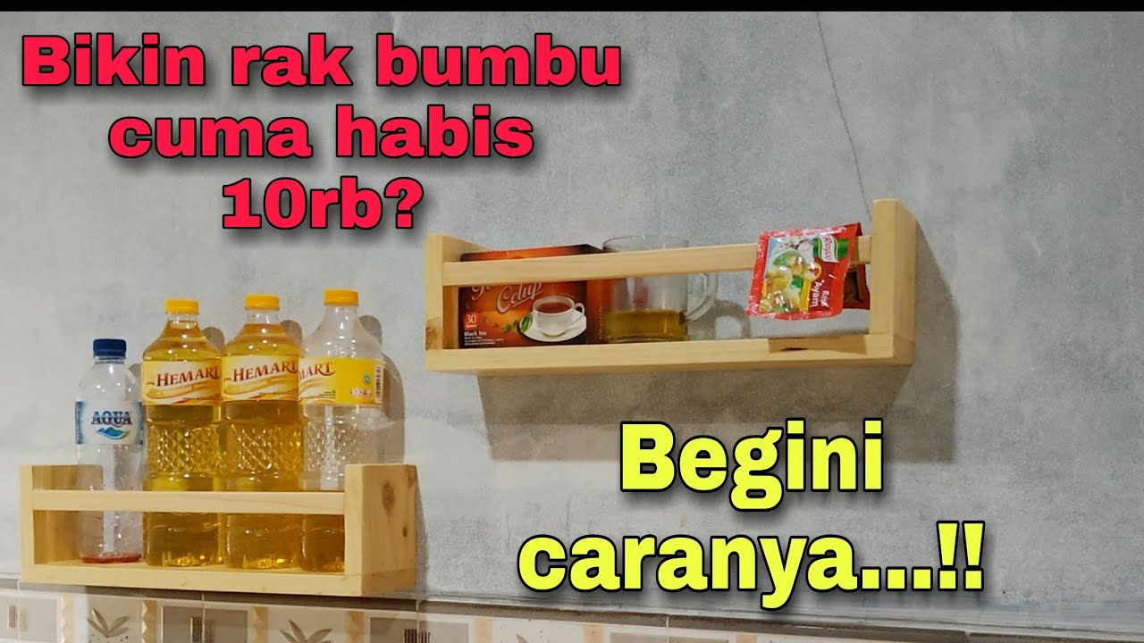  Cara  membuat rak  bumbu  dapur  menggunakan kayu palet YouTube