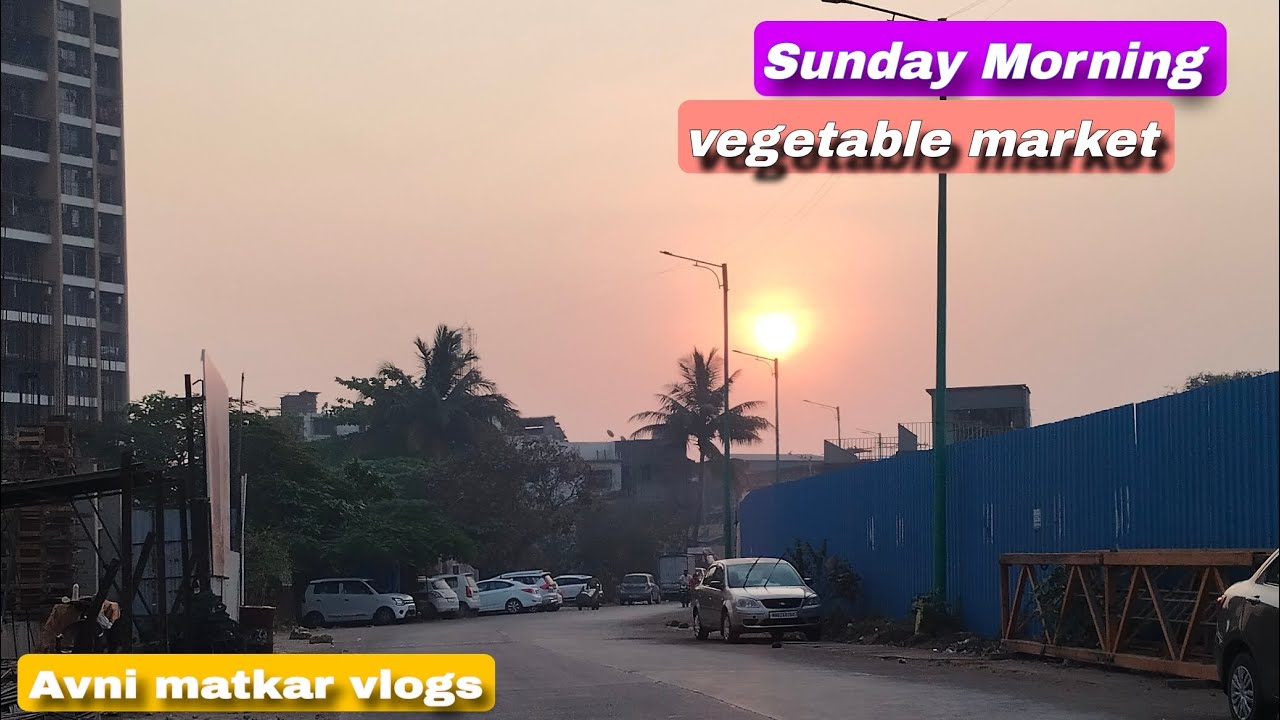 Sunday Morning 🌄 vegetable market 🥦🫛 fish market 🤤 tasty pizza🍕 masala milk🥛 Avni matkar  Daily vlog