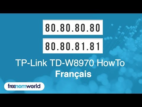 Freenom World TP-Link TD-W8970 HowTo (Français)