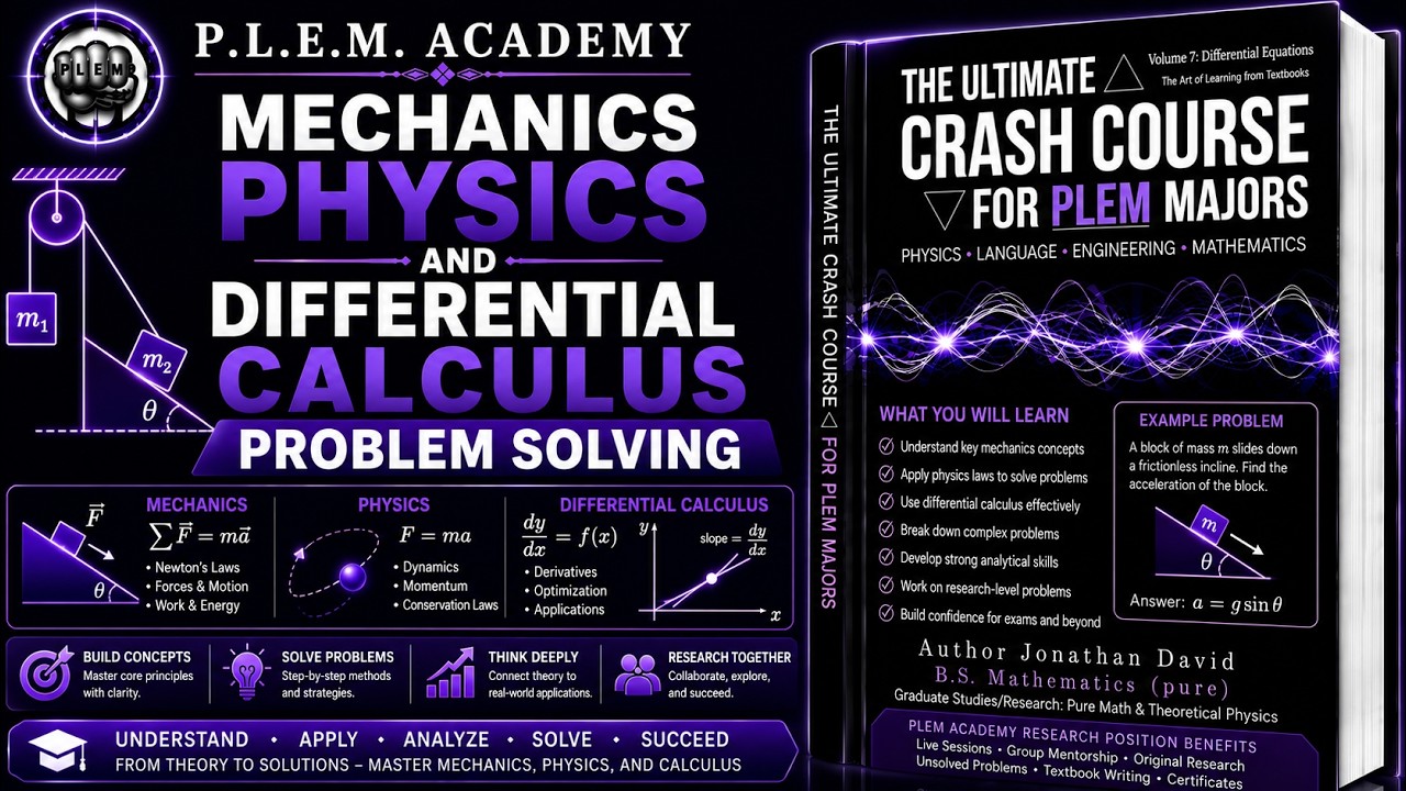 Mechanics Physics and Differential Calculus Problem Solving