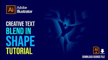 Creative Blend Text Effect in Adobe Illustrator by Shuayb Ali KHan - Tirmon [Download Source File]