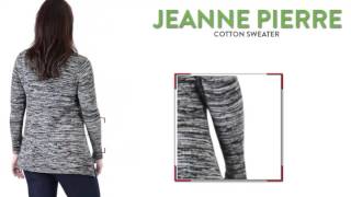 Jeanne Pierre Cotton Sweater - Crew Neck (For Women)