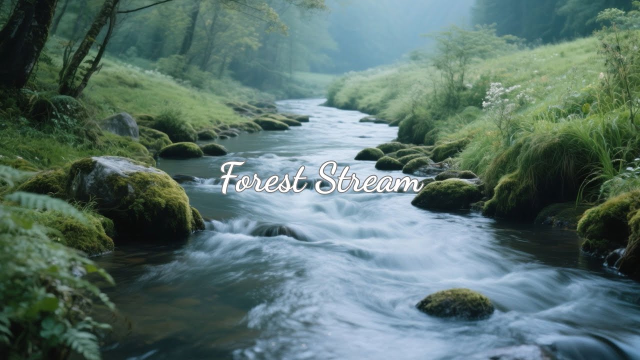Forest Stream🌿Flowing Water for Deep Relaxation & Calm