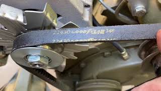 F134 engine in a Flat Fender Willys Jeep-GM alternator bracket
