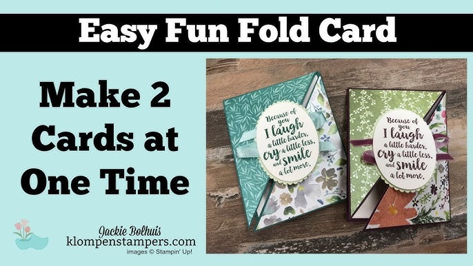 How To Make A Quarter Fold Card - YouTube for Free Printable Quarter Fold Cards