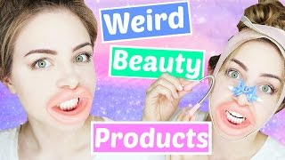 Testing Weird Beauty Products ! | Jazzybum