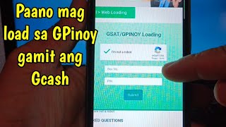 Paano mag load sa GPinoy sa Gcash | GPinoy 99 | How to check gsat pinoy load