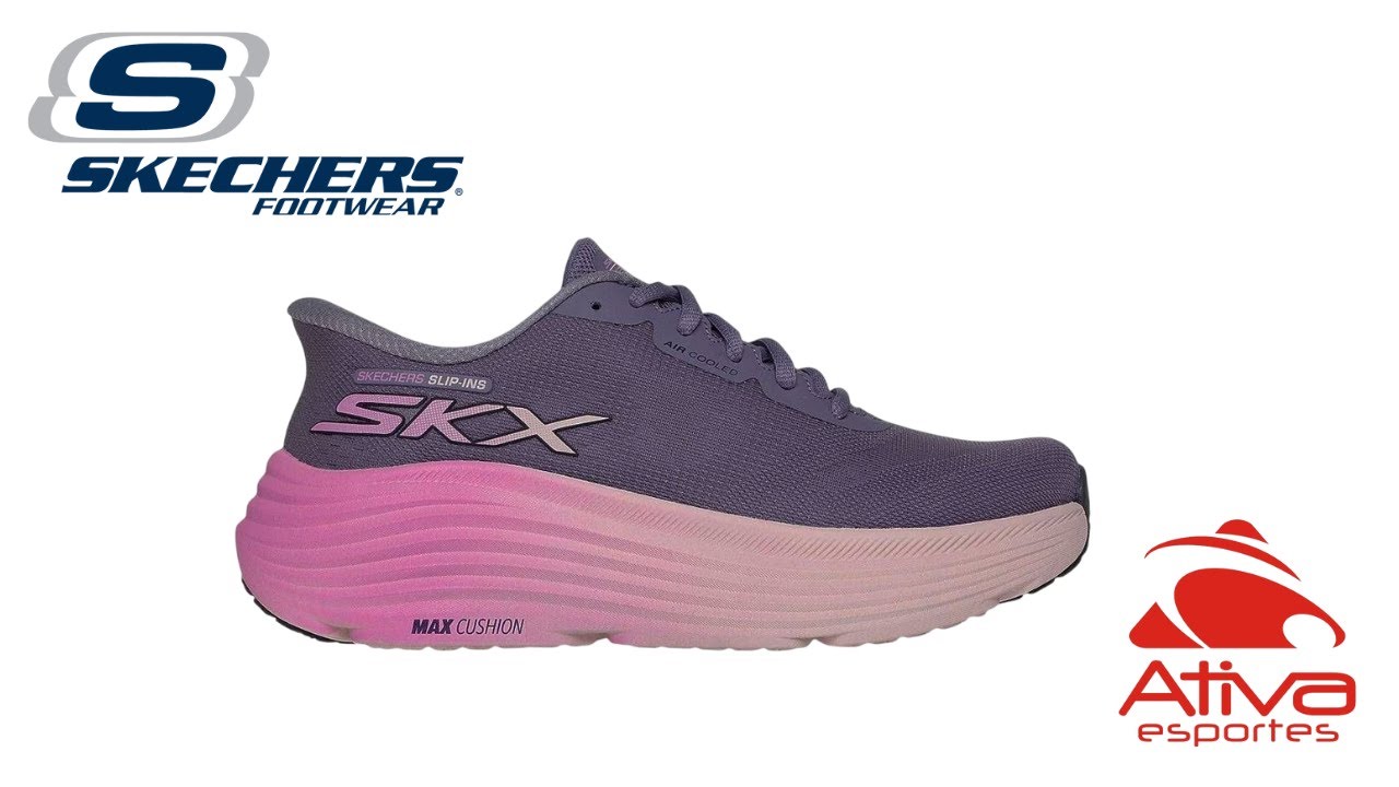 Tênis Skechers Max Cushioning Endeavour Hall Fem 129473-PUR