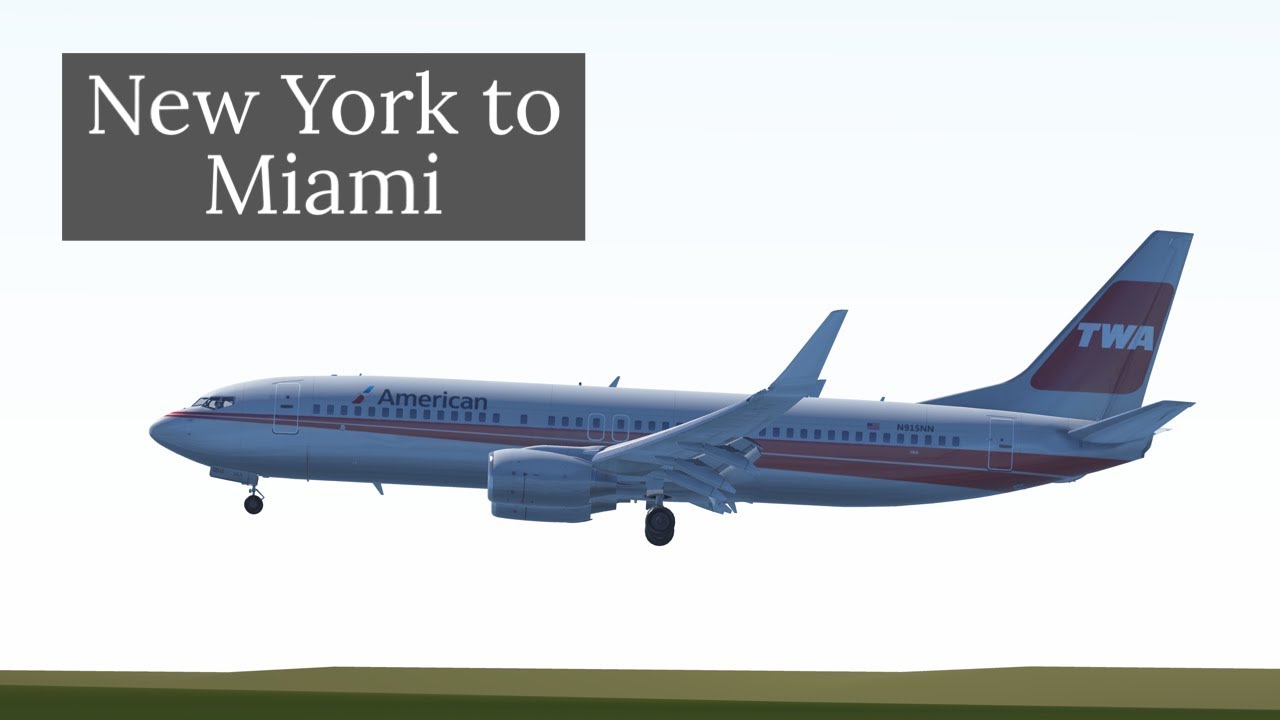 New York (JFK) to Miami | American 737 | TWA+american | infinite flight