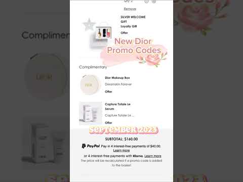 New Dior Promo Codes | SEPTEMBER 2023 | Part 1