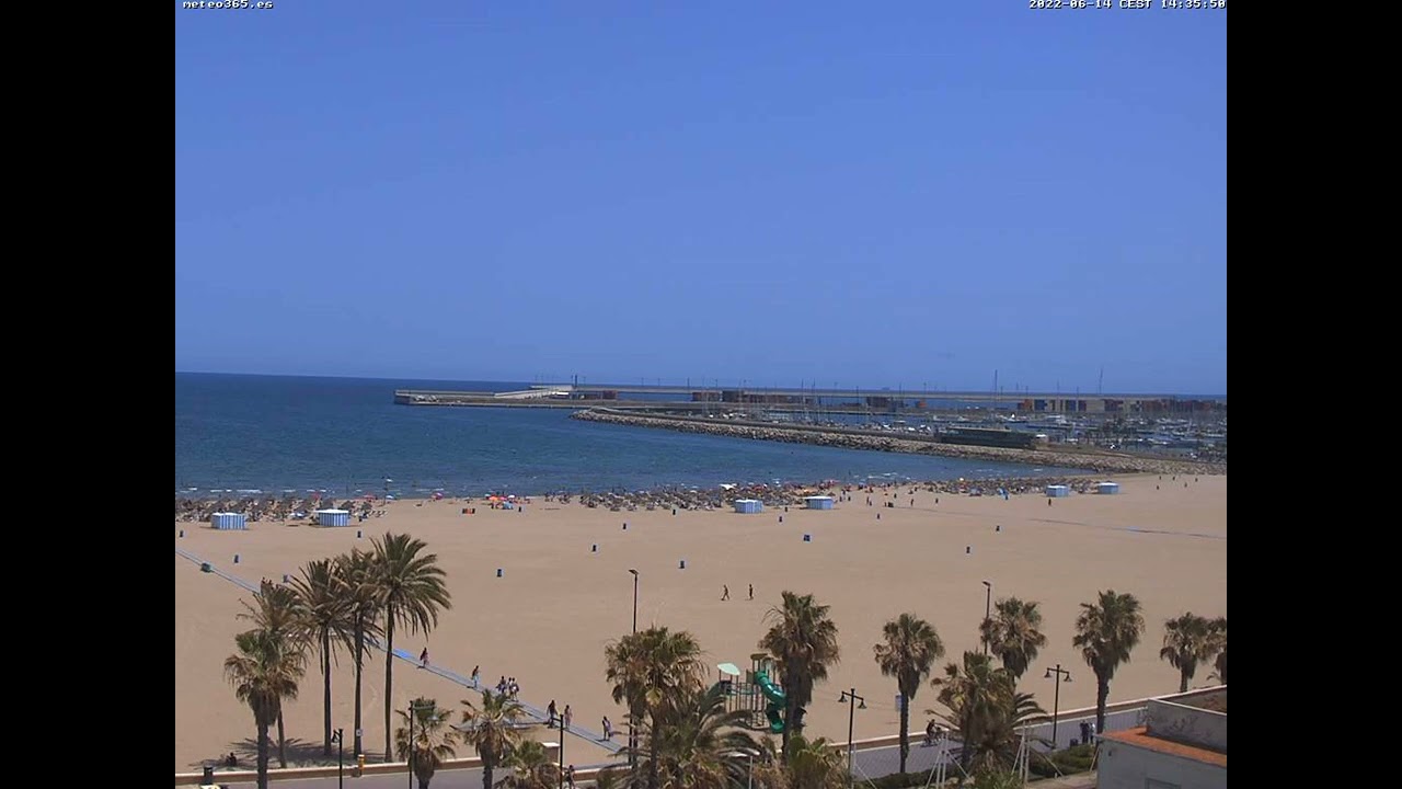 Time lapse - Valencia live webcam - 14/06/2022 - Puerto de Valencia