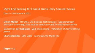 IAgrE Engineering for Food and Drink Dairy Seminar - Day 5 screenshot 1