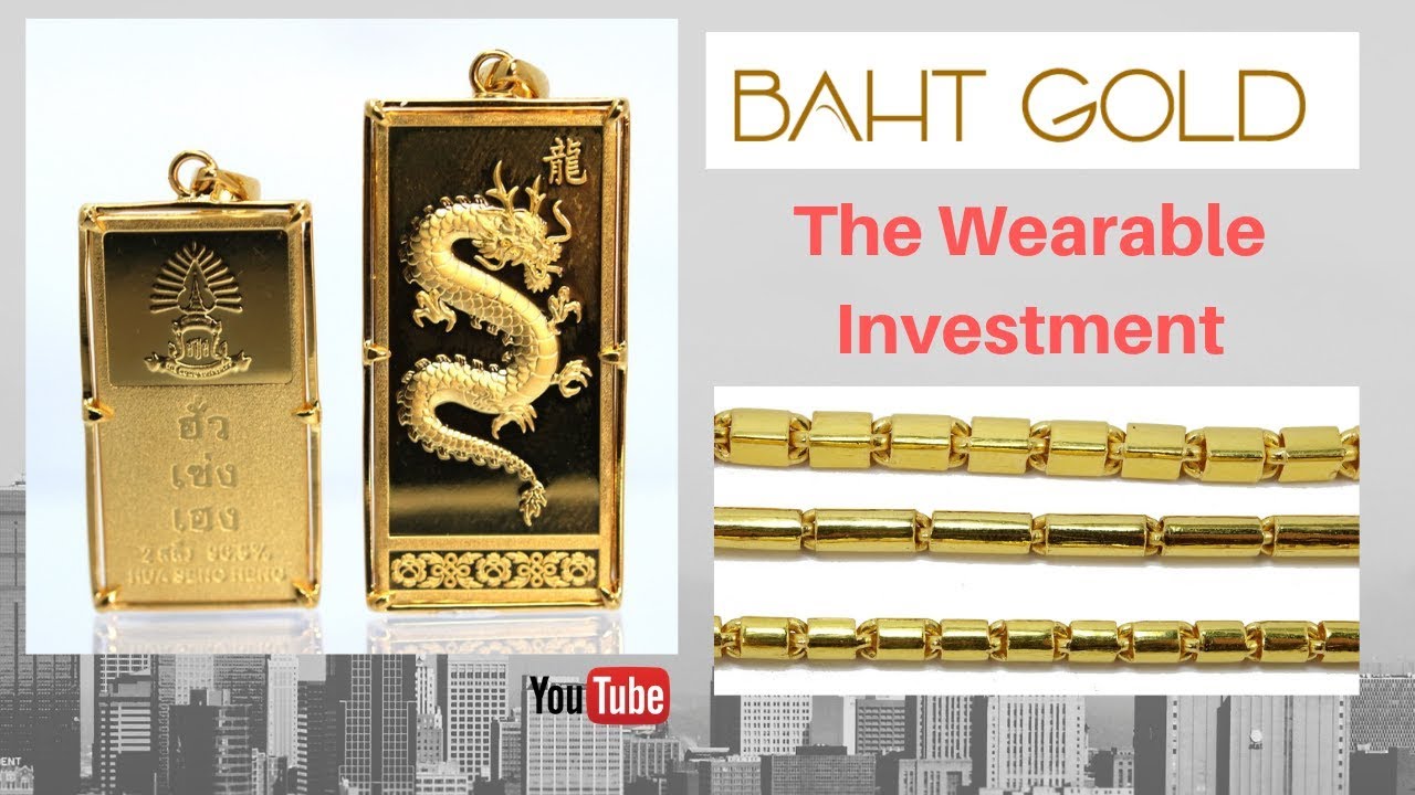 New Thai 23k Gold Bar Pendant Men's Thai Gold Chains YouTube