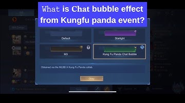 Chat Bubble Effect kungfu panda Event/ Mobile Legend