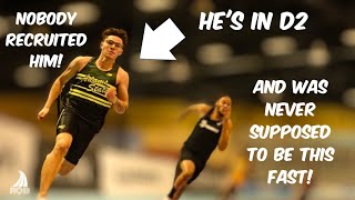 He WON every SPRINT event in HS but NOBODY recruited him! || He was NEVER supposed to be this FAST!