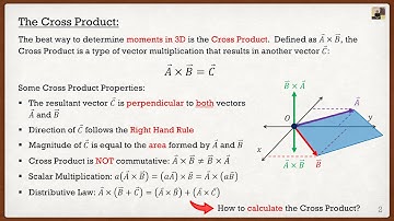 Engineering Mechanics: Statics Theory | Cross Product