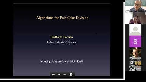 Siddharth Barman webinar on 22nd January, 2021.