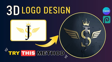 How to Make 3D Logo Design in Canva and Photopea | Custom Canva Logo Design | 3D Logo Maker Free