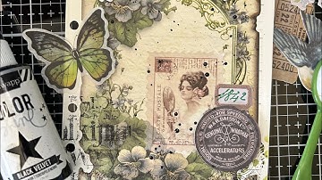 ✨Art Journal Page In An Old Address Book