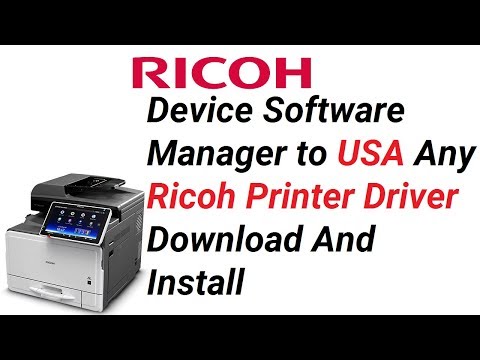 DSM to Any Ricoh Printer Driver Download And Install (only USA printer supported) || Teach World ||