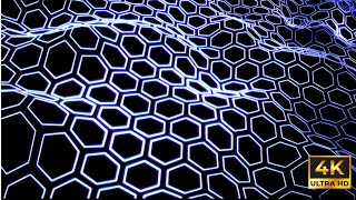 Electric Hexagon Pulse | 4K Sci-Fi Motion Background Loop