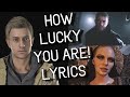 RE Village: Ethan, Chris ft Miranda - How Lucky You Are! LYRICS (SIKSHADOW)