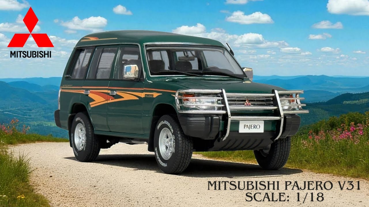 HD Miniature | MC Sunyork 1:18 Mitsubishi Pajero V31 Green