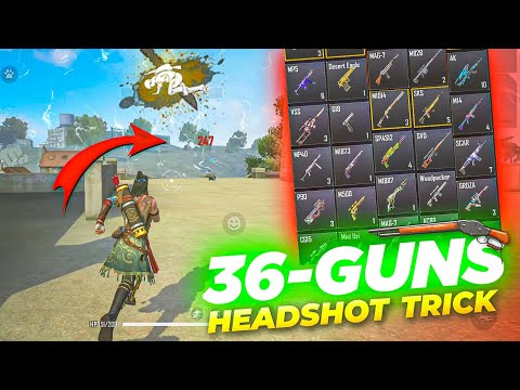 ALL GUN HEADSHOT TRICK FREE FIRE ||ONE TAP HEADSHOT SETTING⚙️