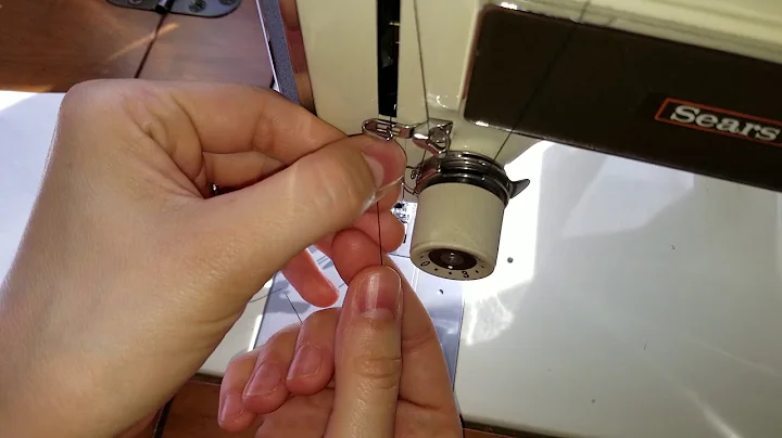 How to thread a Sears Kenmore model 158 for twin n...
