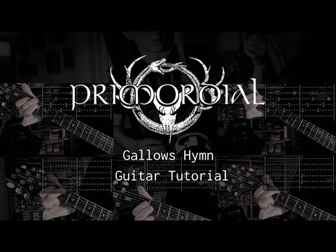 Primordial - Gallows Hymn (guitar playthrough & tabs)