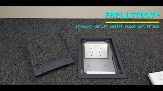 4 Power Standard outlet Plastic Lid  Floor Outlet Box video