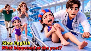 🔴 LIVE 24/7| Lily's Goggles Broke Before the Race.. Then Her Rival Needed Help! 😱🏊| Slow English(A2)