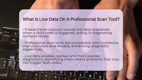 What Is Live Data On A Professional Scan Tool? - Talking Tech Trends