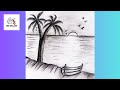 A beautiful pencil sketch riverside scenery 🌊🌊#drawing #art #sketch #scenery #youtube 