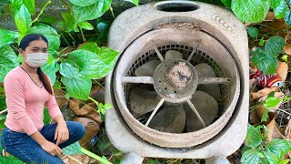 Restoration Old rusty table fan ☢ Restore electric fan fan restoration restore antique fan
