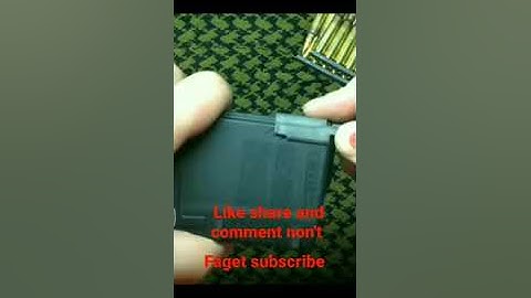 Loading AR-15 or M4 magazine by using clipped ammunition . TS Sonij